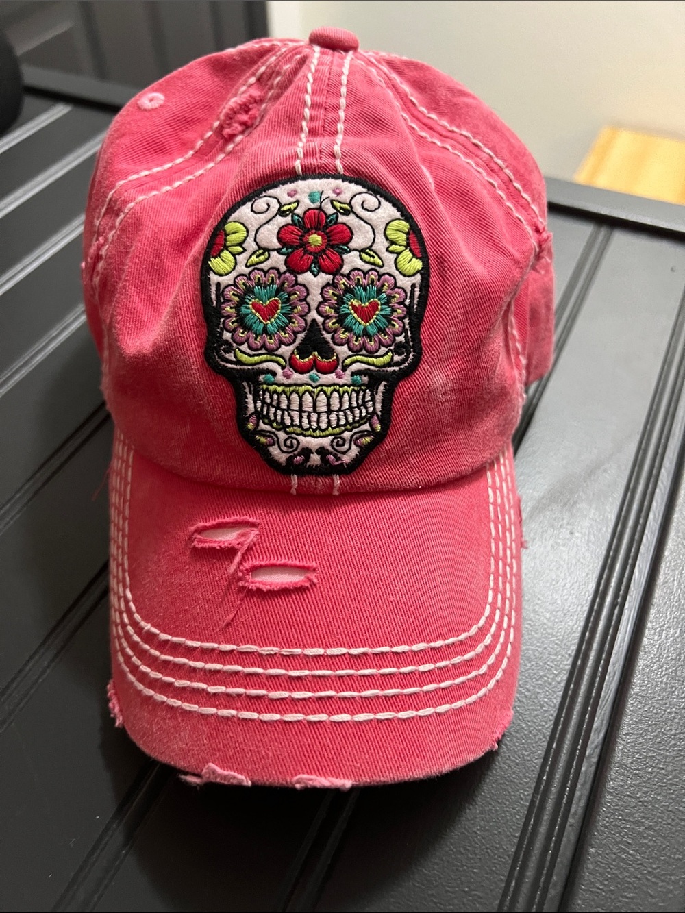 Women’s Pink Sugar Skull Baseball Cap